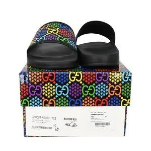 Gucci | Shoes | Gucci Mens Gg Psychedelic Slide Sandals  display picture 1